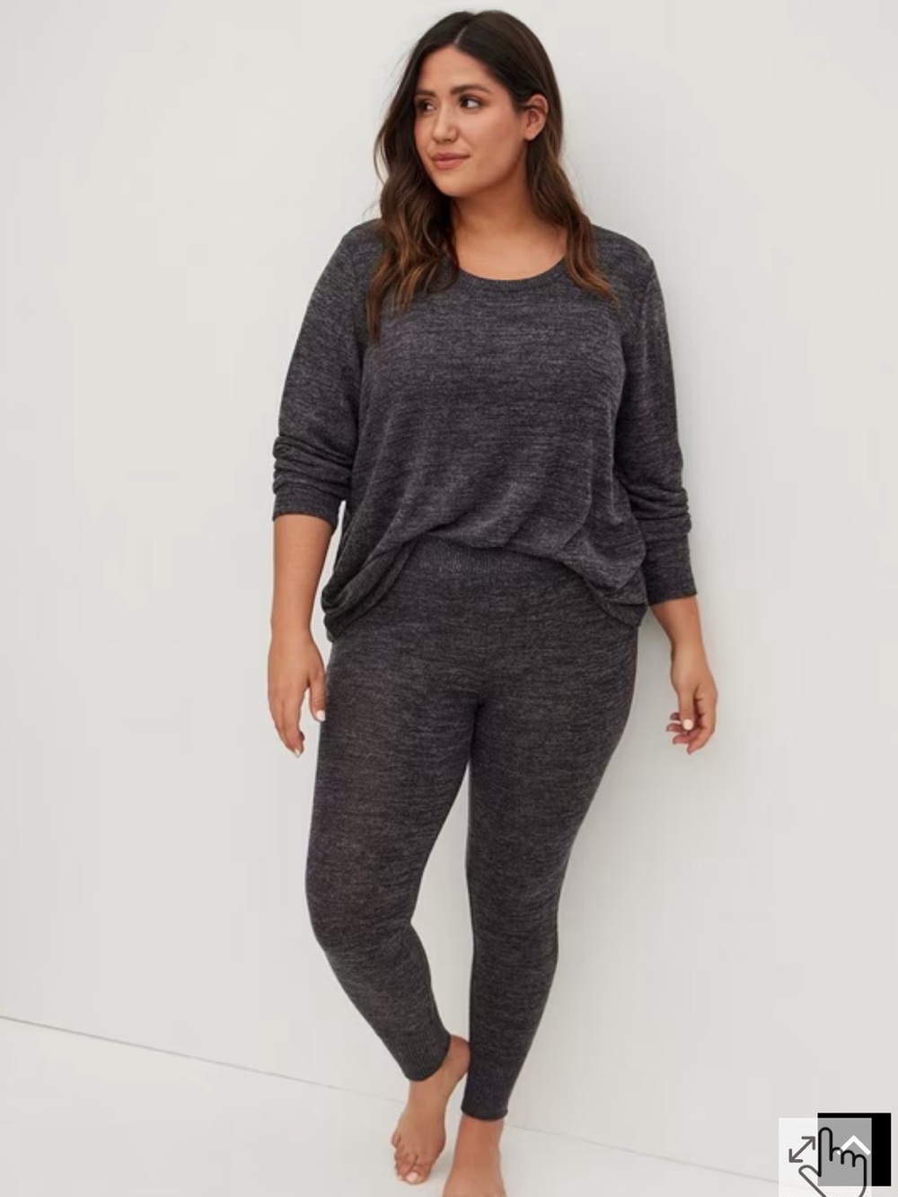 Torrid charcoal heather Super Soft Plush Full Length Lounge Legging size 2X